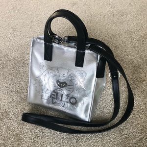 Kenzo silver tiger face bag